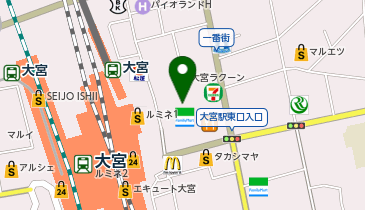 サイカパーク 大宮駅東口さくら小路駐輪場の地図画像