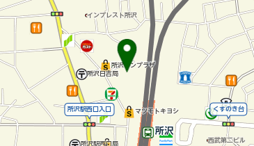 所沢西口サイクルセンター駐輪場の地図画像