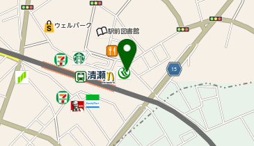 サイカパーク りそな銀行清瀬支店特約駐輪場の地図画像