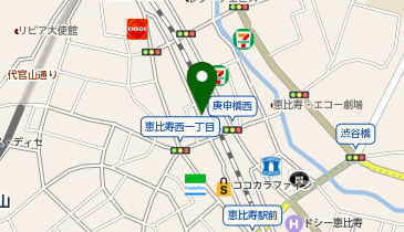 サイカパーク 渋谷区 恵比寿駅西口自動二輪車等駐車場の地図画像