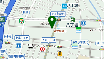 中央区立八丁堀第一駐輪場の地図画像