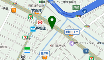 中央区立茅場町駐輪場の地図画像
