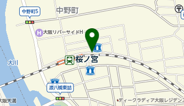 桜ノ宮駅自転車駐車場の地図画像