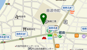 都島駅自転車駐車場の地図画像