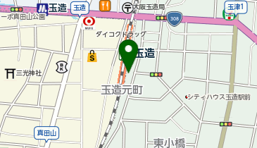 JR玉造駅自転車駐車場の地図画像