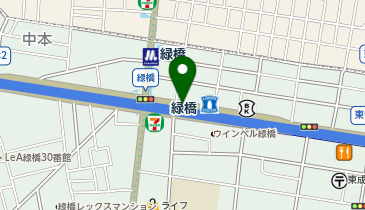 緑橋駅自転車駐車場の地図画像