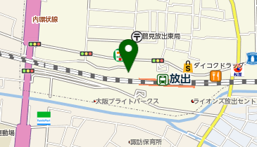 放出駅自転車駐車場の地図画像
