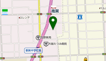 南巽駅自転車駐車場の地図画像