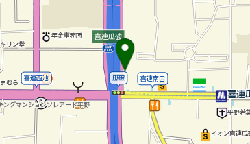 喜連爪破駅自転車駐車場の地図画像