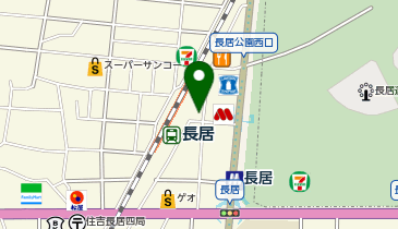 JR長居駅自転車駐車場の地図画像