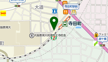 寺田町駅自転車駐車場の地図画像