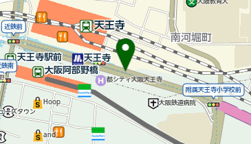 天王寺駅自転車駐車場の地図画像