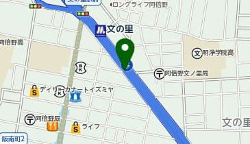 文の里駅自転車駐車場の地図画像