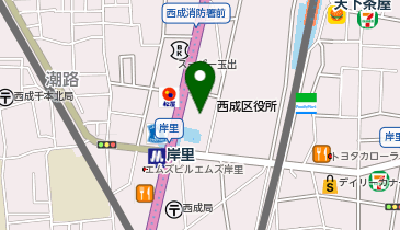 岸里駅自転車駐車場の地図画像