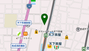 天下茶屋駅自転車駐車場の地図画像