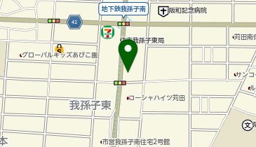 あびこ駅自転車駐車場の地図画像