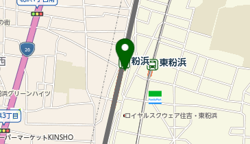 粉浜駅自転車駐車場の地図画像