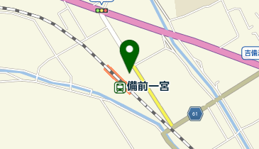 備前一宮駐輪場の地図画像