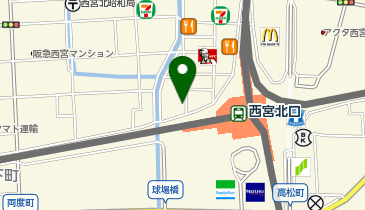 【西宮市】阪急西宮北口北西第3駐輪場の地図画像