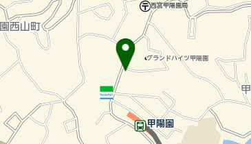 【西宮市】阪急甲陽園駐輪場の地図画像