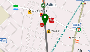 大倉山駅駐輪場の地図画像