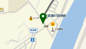 【西宮市】阪神武庫川団地前駐輪場の地図画像