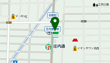 庄内通東駐輪場の地図画像