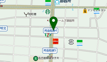 御器所駅駐輪場の地図画像