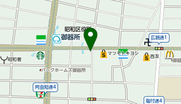 御器所東駐輪場の地図画像