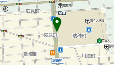 桜山駅駐輪場の地図画像