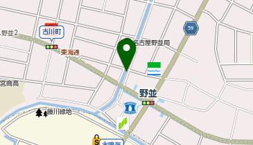 野並駅駐輪場の地図画像