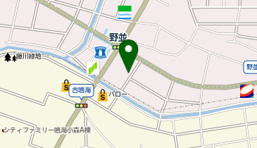 野並東駐輪場の地図画像