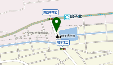 鳴子北バイク駐車場の地図画像