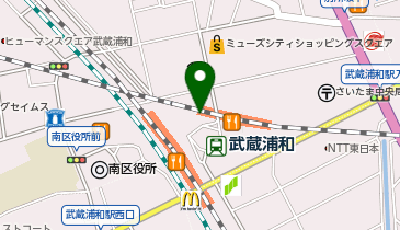 市営武蔵浦和駅東口地下自転車駐車場の地図画像