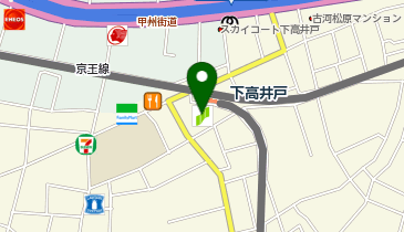 Olive LOUNGE下高井戸駐輪場の地図画像