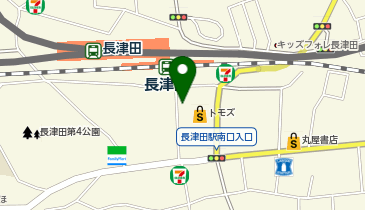 長津田駅南口駐輪場の地図画像