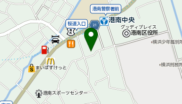 港南中央駅駐輪場の地図画像
