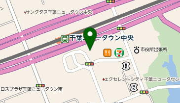 千葉ニュータウン中央駅南口自転車駐車場の地図画像