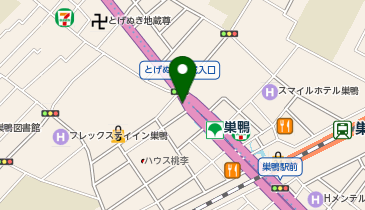 巣鴨駅北口白山通り自転車駐車場 Cエリアの地図画像