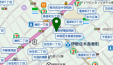伊勢佐木長者町駅駐輪場の地図画像