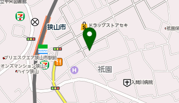 Cyclepark 狭山市駅東口自転車駐車場の地図画像