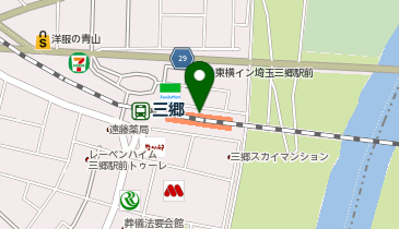 Cyclepark 三郷駅北口側道自転車駐車場の地図画像