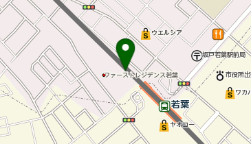 Cyclepark 若葉駅西口坂戸自転車駐車場の地図画像