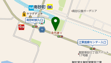 Cyclepark 江東区立新砂あゆみ公園内自転車駐車場の地図画像