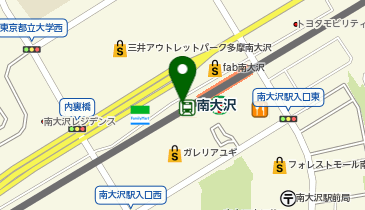 Cyclepark 南大沢駅中央自転車駐車場の地図画像