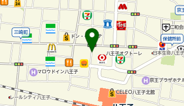 Cyclepark 八王子駅北口地下自転車駐車場の地図画像