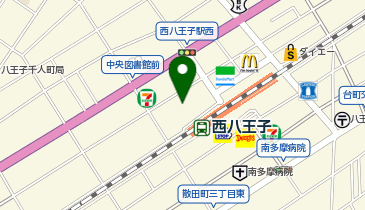 Cyclepark 西八王子駅北口第3自転車駐車場の地図画像