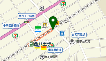 Cyclepark 西八王子駅南口臨時自転車駐車場の地図画像