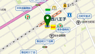 Cyclepark 西八王子駅南口自転車駐車場の地図画像