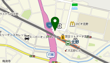 Cyclepark 北野駅北口自転車駐輪帯自転車駐車場の地図画像